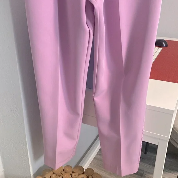 Zara Women's Purple High-Waisted Pants - Picture 4 of 10